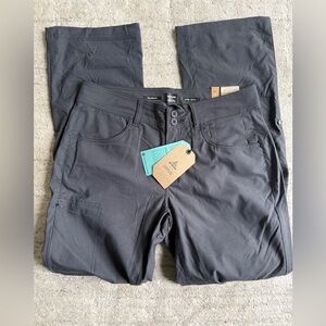 NWT Prana Halle Pant II Coal Dk Gray Sz 8 Regular Hiking